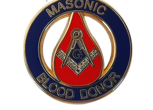 Spirit of Compassion: Masonic Blood Donor Badge Lapel Pin