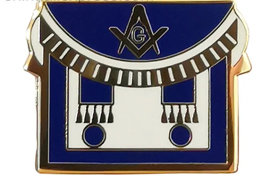 The Eminent Craft: Masonic Past Master's Apron Lapel Pin